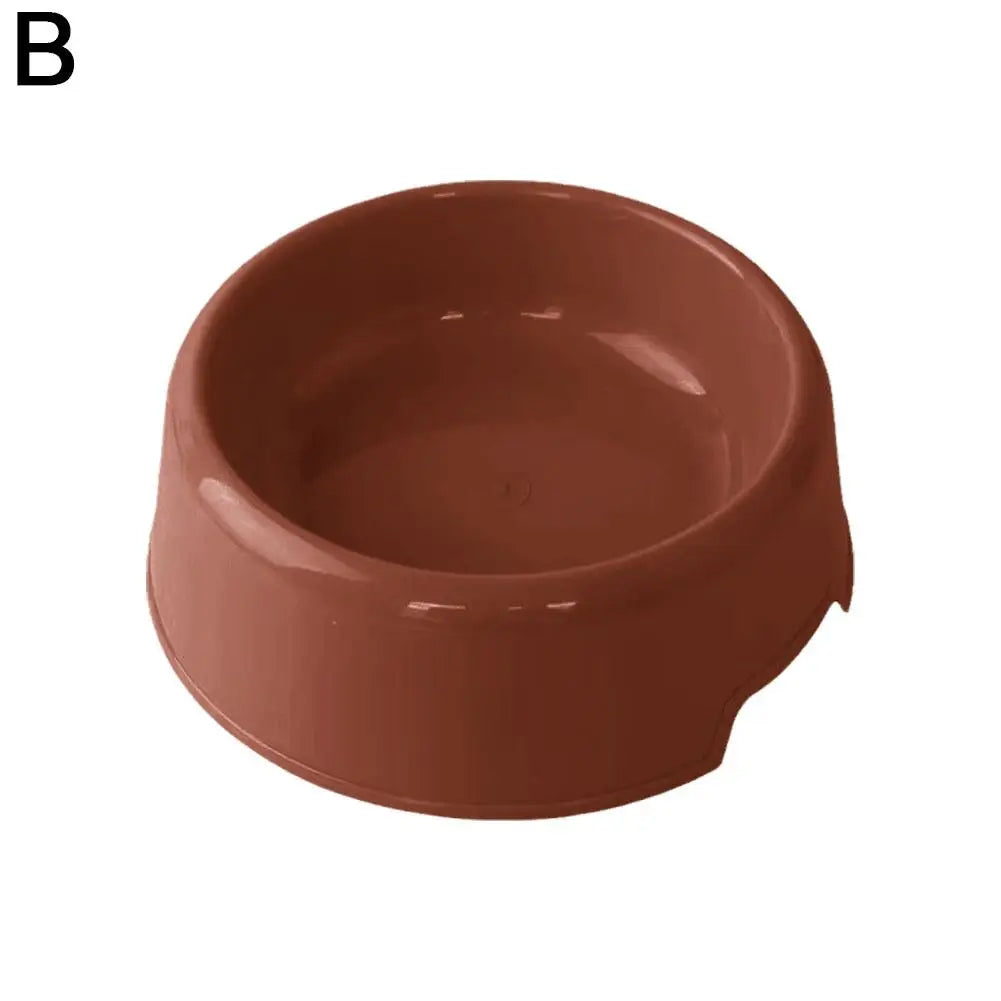 Candy Color Plastic Pet Round Bowl Cat And Dog Food Bowl Pet Small Cat And Dog Tableware Wholesale Easy To Clean Colorful