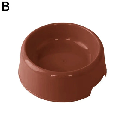 Candy Color Plastic Pet Round Bowl Cat And Dog Food Bowl Pet Small Cat And Dog Tableware Wholesale Easy To Clean Colorful