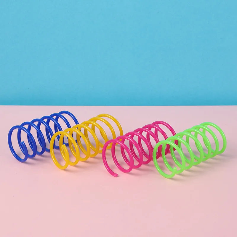 Pet Cat Self-hey Toy Colored Spring Jumping Funny Cat  Tumblers Toy Cat Supplies Pet Products for Cats Cat Toys Interactive