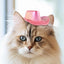 Pet Cowboy Hat Pet Hat Halloween Kitten Hat Shiny Cowboy Hats Small Cowboy Hat Dog Costume Cat Hat Cosplay Prop Western Cowboy