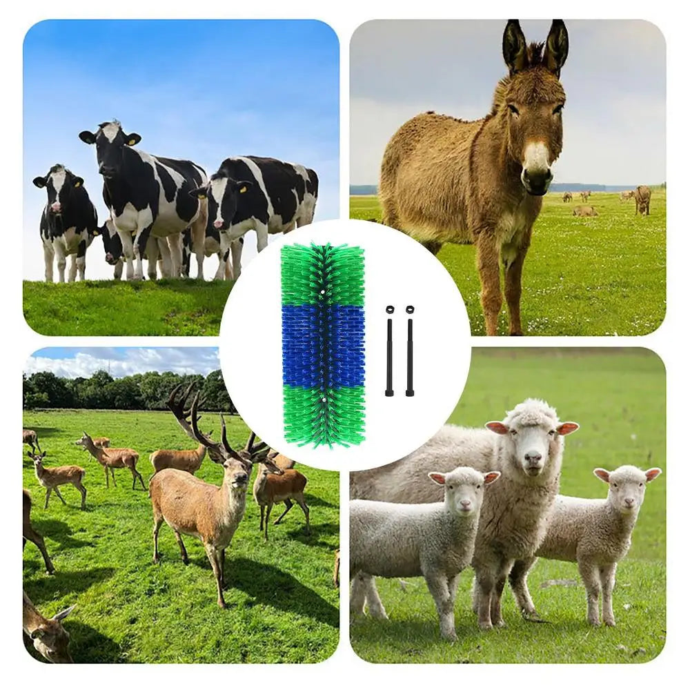 Livestock Scratch Brush Massage Grooming Brush Cow Brush Cattle Brush Horse Cow Scratcher Livestock Brush for Horse Cattle Sheep