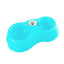 Dual Port Dog Automatic Water Dispenser Feeder Utensils Bowl Cat Drinking Fountain Food Dish Pet Bowl Raised Stand Dish Bowls