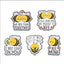 Funny Animal Sets Enamel Pins Cartoon Anime Figure Ghost Spooky Cute Cat Bird Brooches Backpack Lapel Badge Punk Jewelry Gifts