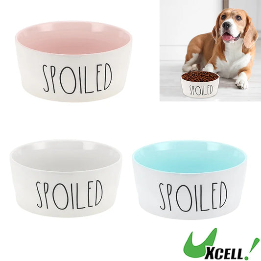 UXCELL 70Oz 200g Ceramic Dog Bowl Large Dog Water Bowl Non-Slip Dog Food Bowls Resistant Pet Bowl Dog Feeders Easy to Clean