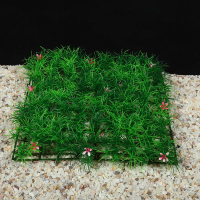 UXCELL 2 Pcs Aquarium Artificial Plastic Lawn Water Weeds Ornament Grass for Fish Tank Landscape Plants Decoration Accessories