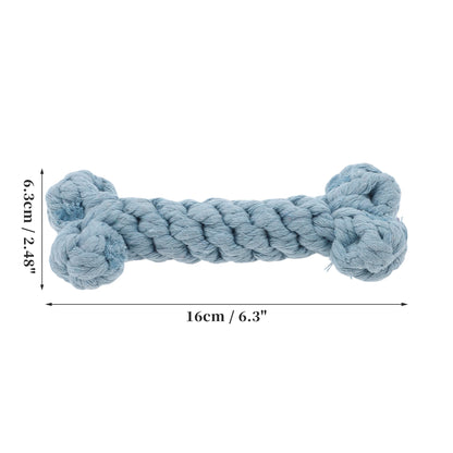 Uxcell Dogs Chew Toys Teeth Cleaning Cotton Rope Puppy Teethings Chewer Durable Braided Bite Resistant Chewing Doll Pet Supplies