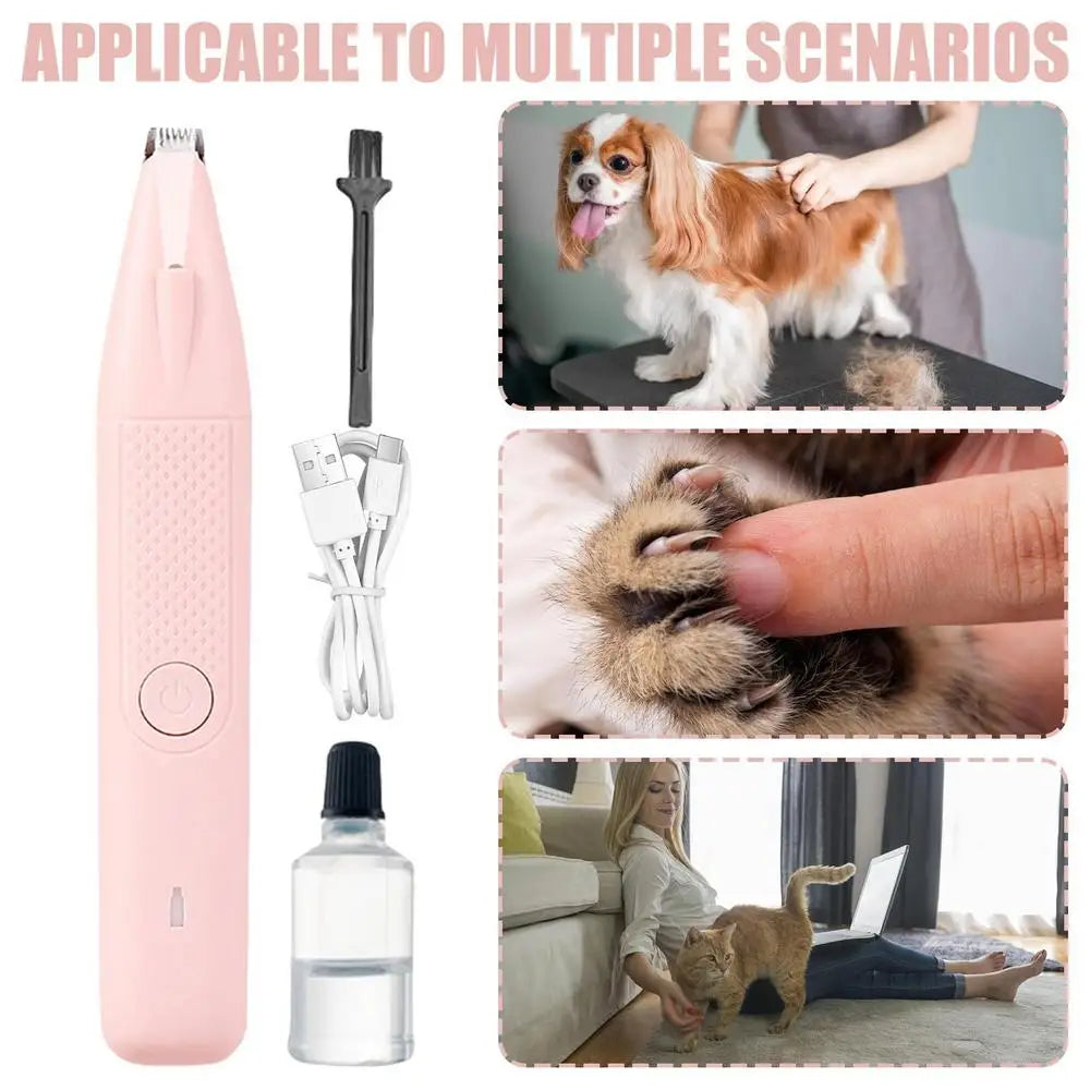 Cordless Dog Grooming Kit Cordless LED Light Rechargeable Multifunctional Pet Hair Clippers Pet Hair Clippers For Small Dogs