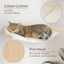 Cat Wall Furniture Scratching Post Cat Hammock with Wooden Structure Cat Ladder for Kitten Cat Tree Tower for Cat Play and Relax