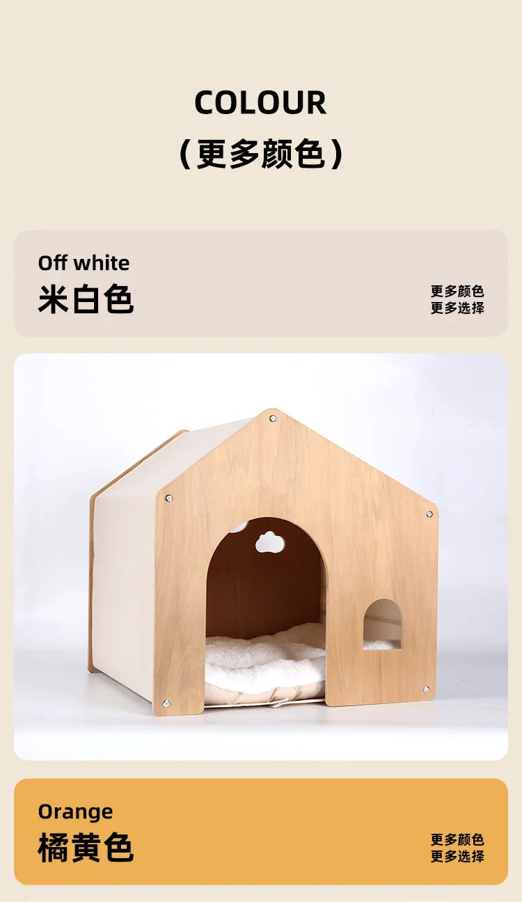 Factory straight hair, high-grade wooden cat litter, kennel, delivery room, universal in all seasons, environmentally friendly