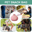 Silicone Dog Treat Pouch Dog Training Container Pet Treat Carrier Holder Puppy Treat Snack Bag with Clip Silicone Waist Bait Bag