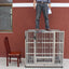 Dog cage, stainless steel square tube  Large bold  Folding square tube metal dog cage with tray Enough cage