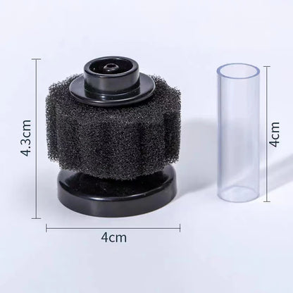 Mini Aquarium Sponge Filter Fish Tank Shrimp Pond Air Pump Biochemical Sponge Filter Aquarium Filtration Filter BioSponge Filter
