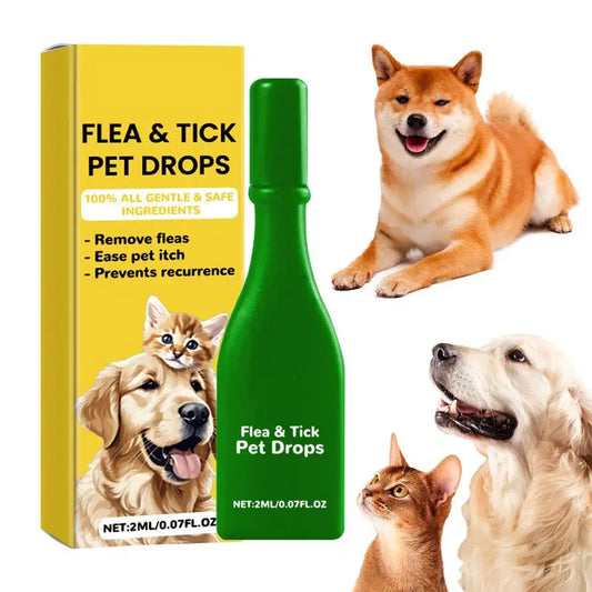 2Ml Pet Dog Cat Vitro Drops Long-Lasting Control Repel Fleas Ticks Lice Insect Remover Spray For Cats Kittens Dogs