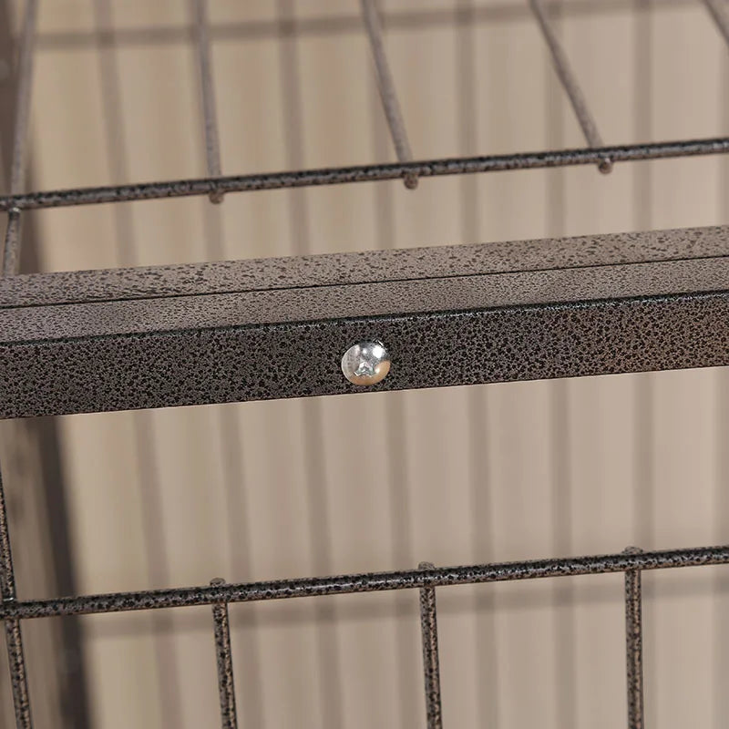 Manufacturer wholesale new pulley pet cage 160 * 94 * 110cm large reinforced stainless steel square tube practical dog cage