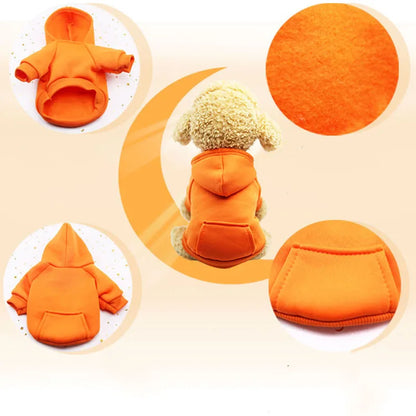 Winter Pet Doggy Clothing Leisure Small Dogs Hoodies Coat for Puppy Soft Warm Cat Dog Sweater Sweatshirt Teddy Chihuahua Clothes