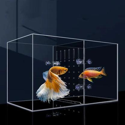 Transparent Acrylic Fish Tank Isolation Board Aquarium Grid Separation Separator Portable Water Supply Acrylic Divider Terrarium
