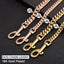 14MM Gold Dog Leash Stainless Steel Metal Chew Proof Dog Lead Chain for Dogs Pet Traction Rope