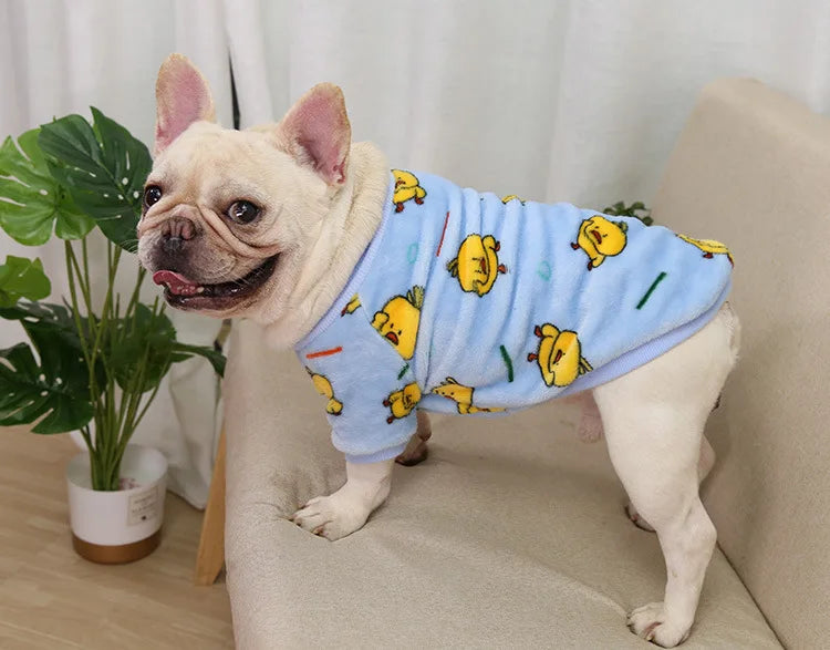 Warm Dog Clothes Hoodies for Small Dogs Cute French Bulldog Clothing Fashion Winter Puppy Supplies Cat Jumper Chihuahua Costume