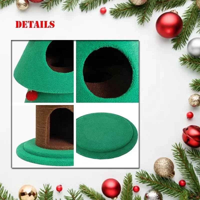 Christmas Tree Cat Climbing Frame Cat Toys Climbing Pole Cats and Dogs Universal Extremely Christmas Atmosphere Feeling