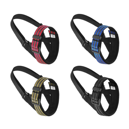 Quick Release Dog Muzzles Adjustable Reflective Dog Muzzle Soft Padded Medium & Large Dogs Halter Nose Leads for Outdoor Walking