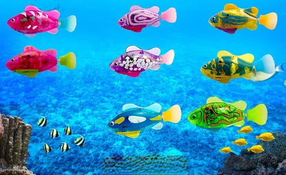 Pet Cat Toy LED Interactive Swimming Robot Fish Toy for Cat Glowing Electric Fish Toy to Stimulate Pet's Hunter Instincts