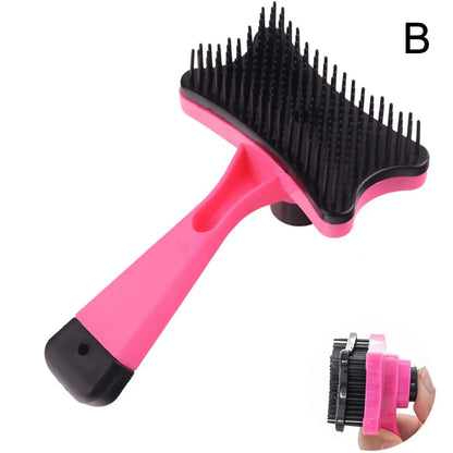 Pet Hair Removal Comb Cat Self Cleaning Brush Hair Tools Grooming Pet Accessories Puppy Cleaning Scraper Comb Remover Dog C S1I1