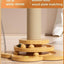 Pet Cat Toy Solid Wood Cat Turntable Funny Cat Stick Balls Durable Sisal Scratching Board Cat Supplies Cat Grab Column