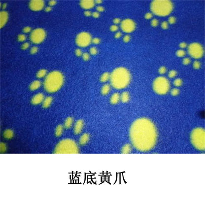 Pet Blanket Super Soft Dog Blanket with Cute Paw Print Warm Puppy Blanket Mat Bed Cover for Large Dogs Kitten Cat Small Animals