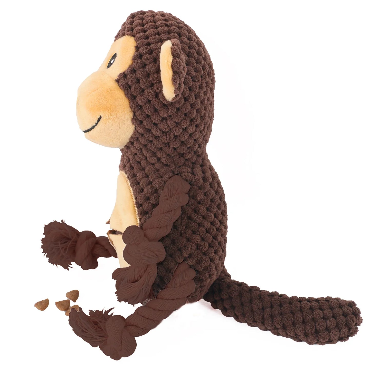 Dog Plush Toy Product With Teeth Grinding And Bite Resistant Plush Filling Squeaking And Noisy Toys Monkey Fleece Squeak Toys
