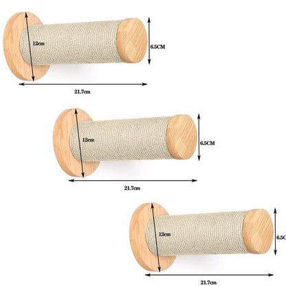 Wall Mounted Cat Tree Climbing Shelves For Cat Bridge and Cat House Bed & Sisal Scratching Post For Health of Cats Pet Furniture