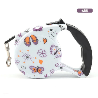 5m Durable Dog Leash Automatic Retractable Nylon Dog Lead Extending Puppy Walking Leads for Small Dog Chihuahua Pug Pet Supplies