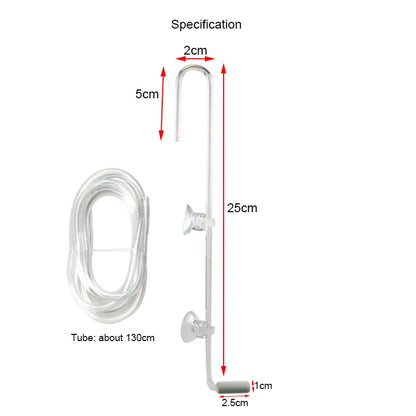 1Pc CO2 Diffuser Acrylic Tank Regulator CO2 Atomizer with Nano Diffuser Suction Cups Acrylic Aquarium Fish Tank Aquatic supplies