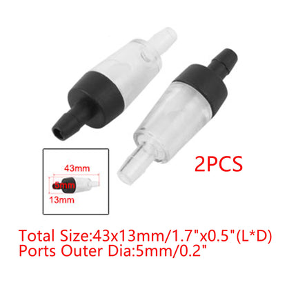 UXCELL Aquarium Air Pump Non-Return Check Valve CO2 Fish Tank One Way Oxygen Pump Hose Tracheal Check Valve Pipe Accessories