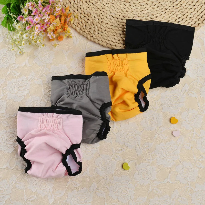 Reusable Sanitary Panties Washable Small Dog Pet Diapers Female Dogs Large Physiological Shorts Male Cats Pet Menstruation Pants