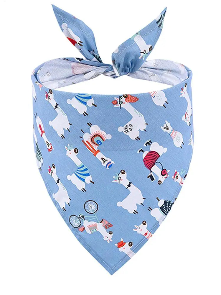 Fruit Dog Bandana Triangle Scarfs Bibs with Cute Fruit Pattern Cartoon Dog Triangle Bib Fruit Print Pet Neckerchief for Pet Dog
