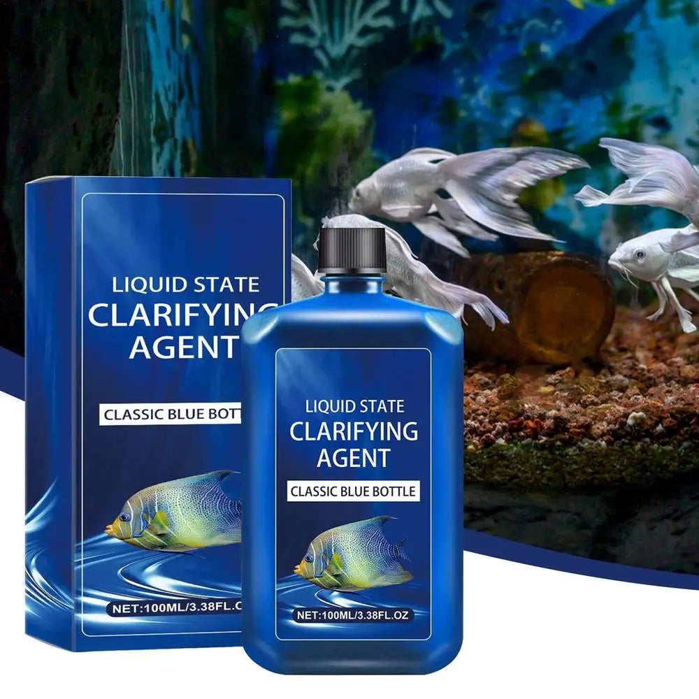 Aquarium Gravel Cleaner Aquarium Cleaning Solution 100 Ml Safe Cleaning Solution Water Clarifier For Aquarium