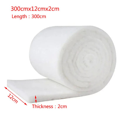 Aquarium Filter Super Thick Biochemical Filter Cotton Sponge for Aquarium Fish Tank Bio Cotton Foam Skimmer 50x12x3cm 100x12x3cm