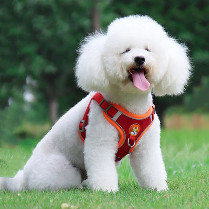 Step-in Dog Harness Small Dog Harness and Leash Set Adjustable Reflective Pet Dog Vest Soft Harness for Puppy Small Medium Breed
