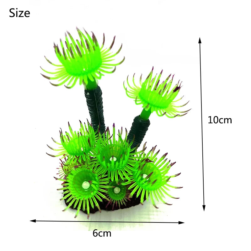 Artificial Underwater Coral Aquarium Fish Tank Simulation Decoration Aquarium Backgrounds Plants Water Flower Beautiful New