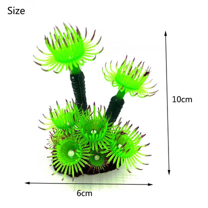 Artificial Underwater Coral Aquarium Fish Tank Simulation Decoration Aquarium Backgrounds Plants Water Flower Beautiful New