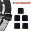 Air Fryer Rubber Bumpers Black Air Fryer Scratch Protection Air Kitchen Tray Fryer Replace Parts Accessories Cover Rubber W1T4
