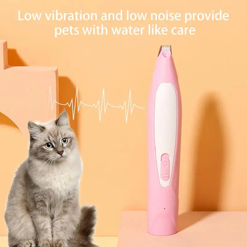 Paw Trimmer For Dogs Dog Paw Pad Trimmer With Led Auxiliary Lighting Noise-Free Led Auxiliary Lighting Paw Pad Trimmer For Cats