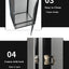 Reptile Detachable Habitat Tank Terrarium Transparent Aluminium Air Screen Cage Front Opening Door Full View Lizard Chameleon