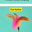 Interactive Cat Toys Funny Feather Teaser Stick with Bell Pets Collar Kitten Playing Teaser Wand Training Toys for Cats Supplies