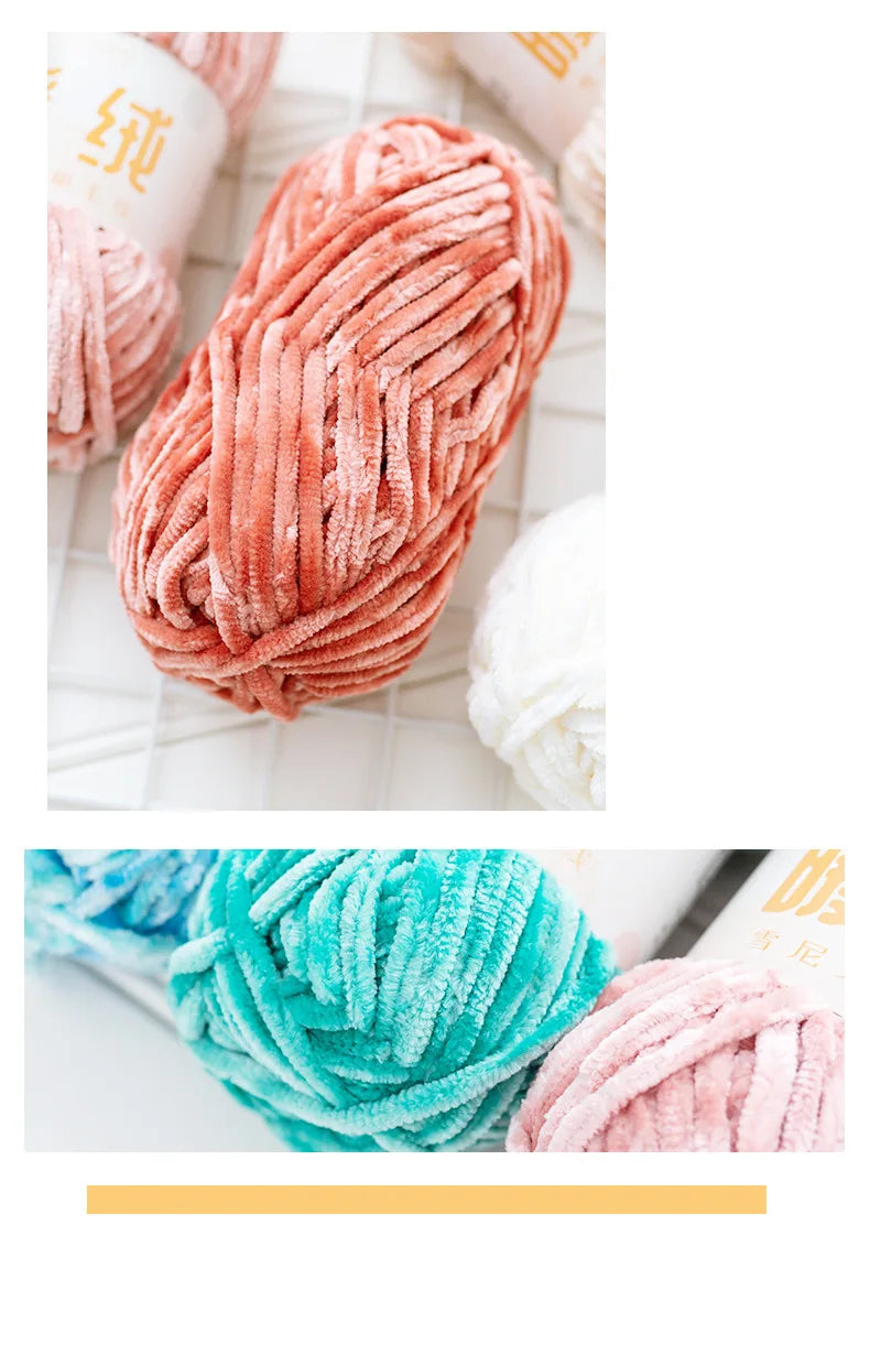 Ruyi bird warm fleece thick wool handmade DIY crochet woven golden velvet hook shoe thread wool ball