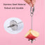 Stainless Steel Pet Parrot Feeder Fruit Corn Fork Toys Chicken Vegetables Holder Hang Cage Feeding Stick Feeder Accessories Pet