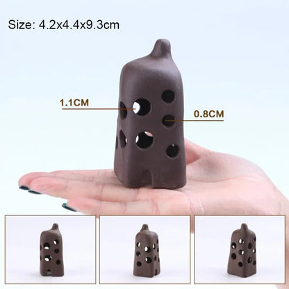 Ceramic House Fish Tank Aquarium Decoration Fish Shrimps Shelter House Pottery Scorpion House Canister Simulation Stone Ornament
