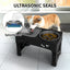 3 In 1 Pet Feeder Slow Feed Bowls Double Bowls Foldable With 5 Adjustable Height Suitable For Pets Of Different Heights
