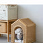 House Pet Bed Roof Kennel Rattan Cat Cat Bed Kitten Puppy Handmade Rattan Bed ins Korean Natural Rattan