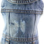 Pet Clothes for Small Medium Dogs Cool Dog Denim Jacket Puppy Sleeveless Dark Washed Jeans Costume Spring Lapel Pet Coat